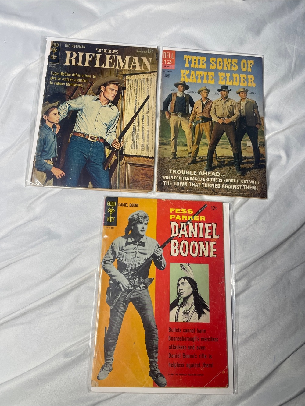 Vintage Western Comic Book Bundle - Red, Yellow, Blue Covers